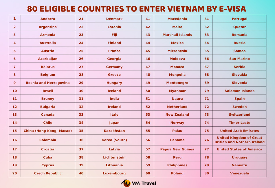 e visa for vietnam